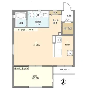 サンフラット【3階】の間取り