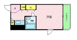 ビッグヴァンステイツ伊勢佐木町【5階】の間取り