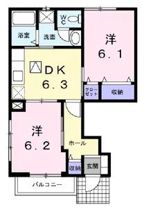 セトルクァイエットI【1階】の間取り