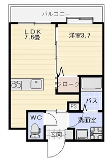 エースビル武【4階】の間取り