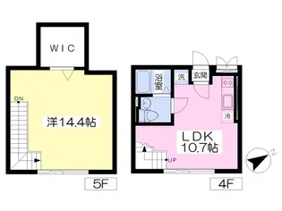 Lani Waseda【4階】の間取り