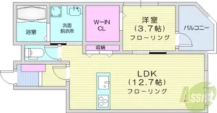TIMEOFF薬師堂【2階】の間取り