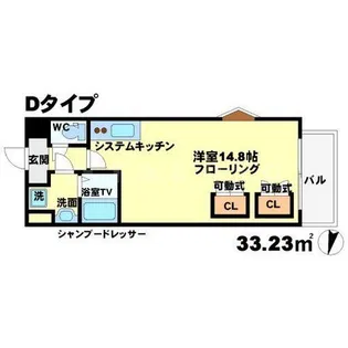 アンフィニ千里山【4階】の間取り