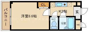 SANTO LALUZ KITAHONMACHI【2階】の間取り
