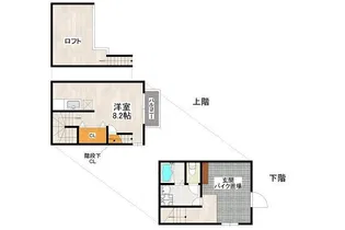 クワトロ・ヴィラ今宿【1階】の間取り