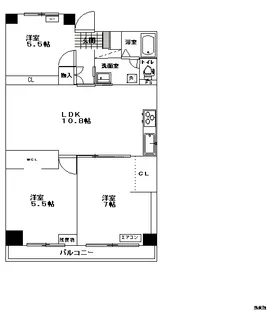マイサンライズ【4階】の間取り