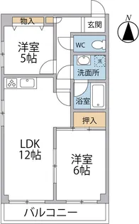 ブラウンコート日進【6階】の間取り