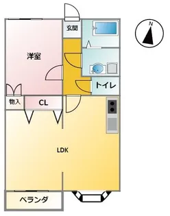 イーストパーク【1階】の間取り