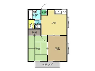 黒磯サンエバー【2階】の間取り