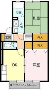サンハイム上福原 A【2階】の間取り