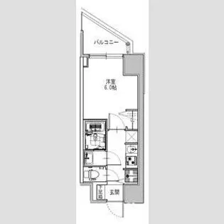 S-RESIDENCE堺筋本町Uno【8階】の間取り