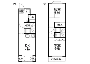 メゾンサンライズMORI【2階】の間取り