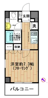 アクティ勝どき【4階】の間取り