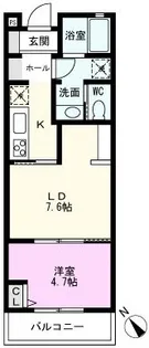 シャノワール三郷【3階】の間取り