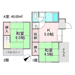 埼玉県越谷市蒲生南町【一戸建】の間取り