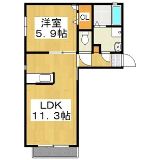 スカイメゾン【2階】の間取り
