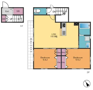 テラス高井戸西【2階】の間取り