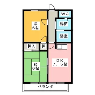 ルネッサンスI【1階】の間取り