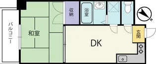 新狭山ペガサスビル【5階】の間取り