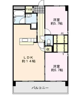 ブランシュール【3階】の間取り