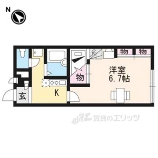 レオパレス氷室【1階】の間取り