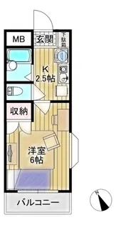 メゾンドブランシュ【1階】の間取り