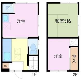 神奈川県横浜市中区山元町2【一戸建】の間取り