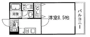 アンシャンテ香里【1階】の間取り