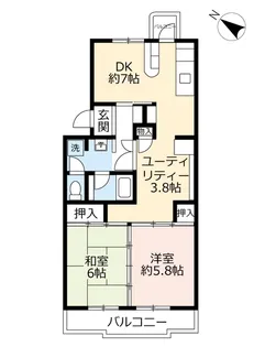 UR春日公園【4階】の間取り