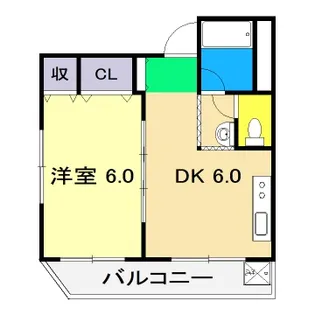 ビビィシモダ【3階】の間取り