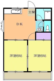 永田ハイツ【4階】の間取り