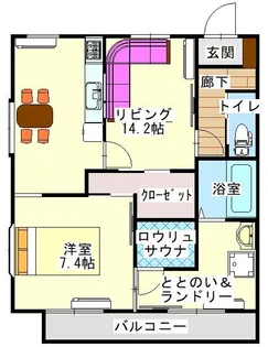 アーデン宮脇 A【2階】の間取り