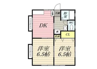 フラワーハイツ【1階】の間取り