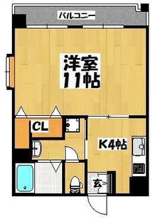 コンフォタブルプレイス三州【2階】の間取り