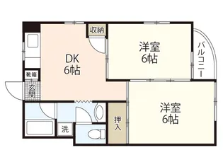 2DKの間取り画像