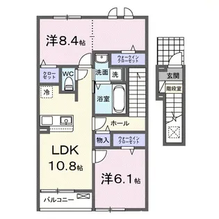 滋賀県愛知郡愛荘町愛知川【アパート】の間取り