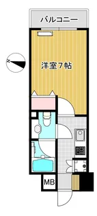 1Kの間取り画像