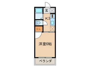 カレッジサイド寺田【2階】の間取り