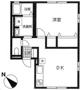 神奈川県秦野市尾尻【アパート】の間取り