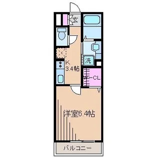 M.Oハイツ31【2階】の間取り