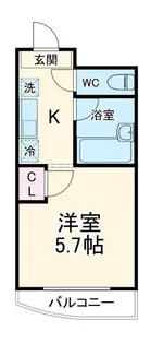 エクシード西院II【2階】の間取り
