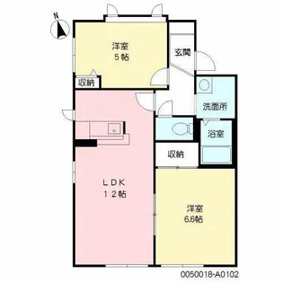 ディアス・ベイスン【1階】の間取り