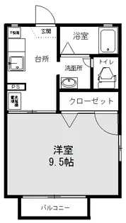 リヴィエールA【1階】の間取り