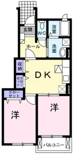 ベル・ラフレシール【1階】の間取り