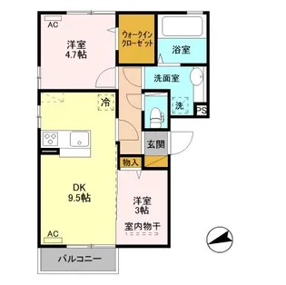 OWL House II【3階】の間取り