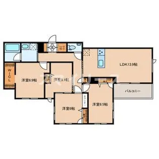 千葉県流山市東初石3【マンション】の間取り