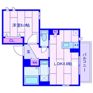 サンハイム横浜【2階】の間取り