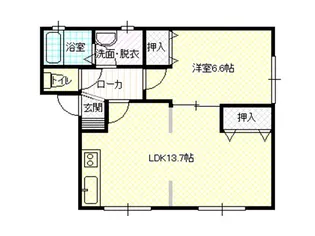 春日野エステート【1階】の間取り