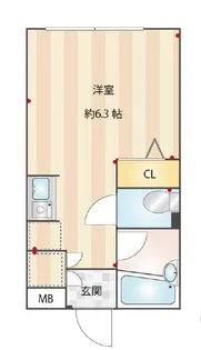 ヴェルティゴ喜多見【4階】の間取り
