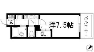 クレール宝塚2【2階】の間取り